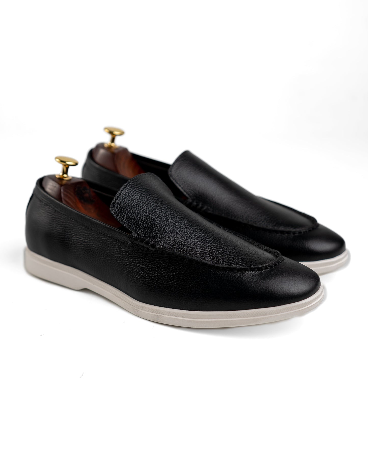 Flint Black Loafer Shoes