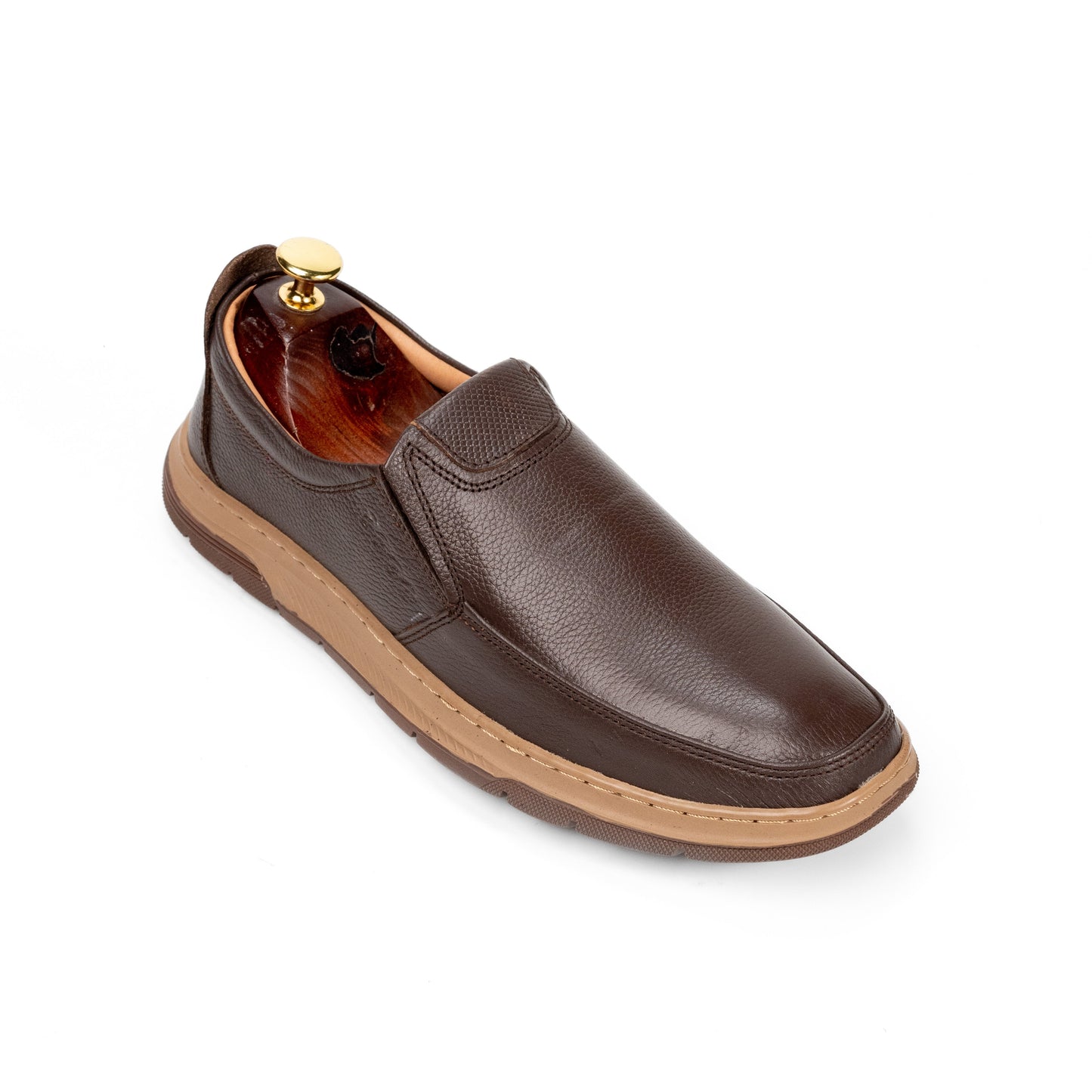 SOFY Brown Medicated Leather Shoes