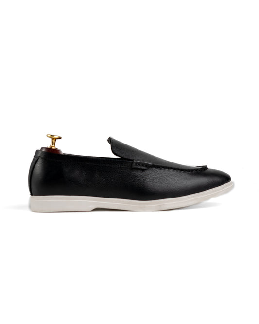 Flint Black Loafer Shoes