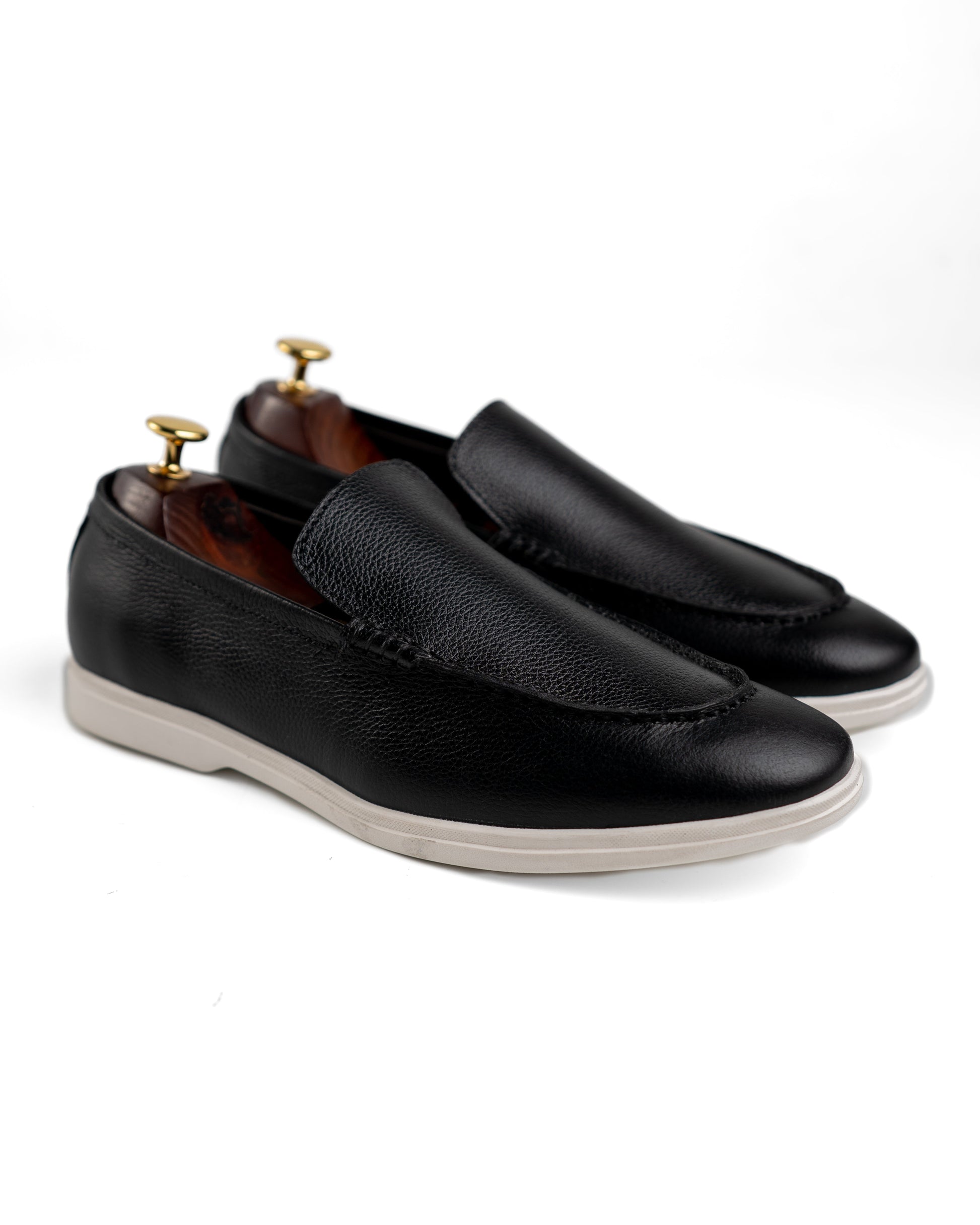 Flint Black Loafer Shoes
