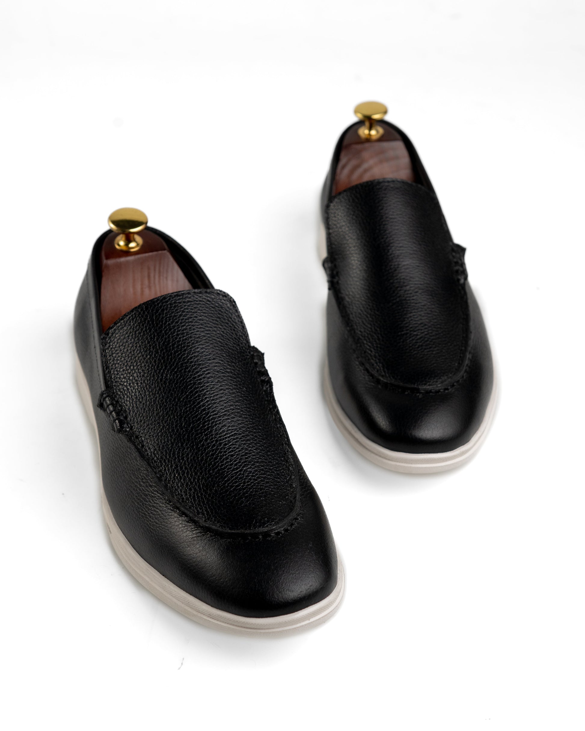 Flint Black Loafer Shoes