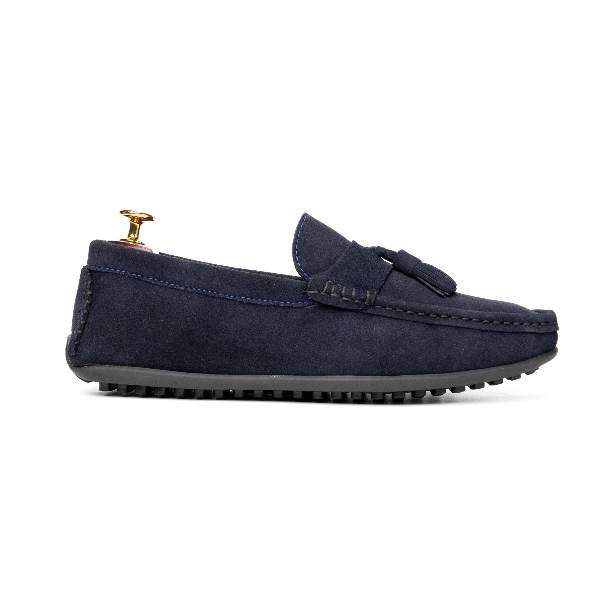 Foster Blue Foster Blue Suede Loafers For Men