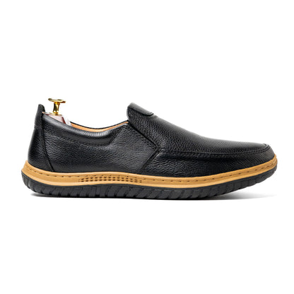 MADDY Black Medicated Leather Shoes