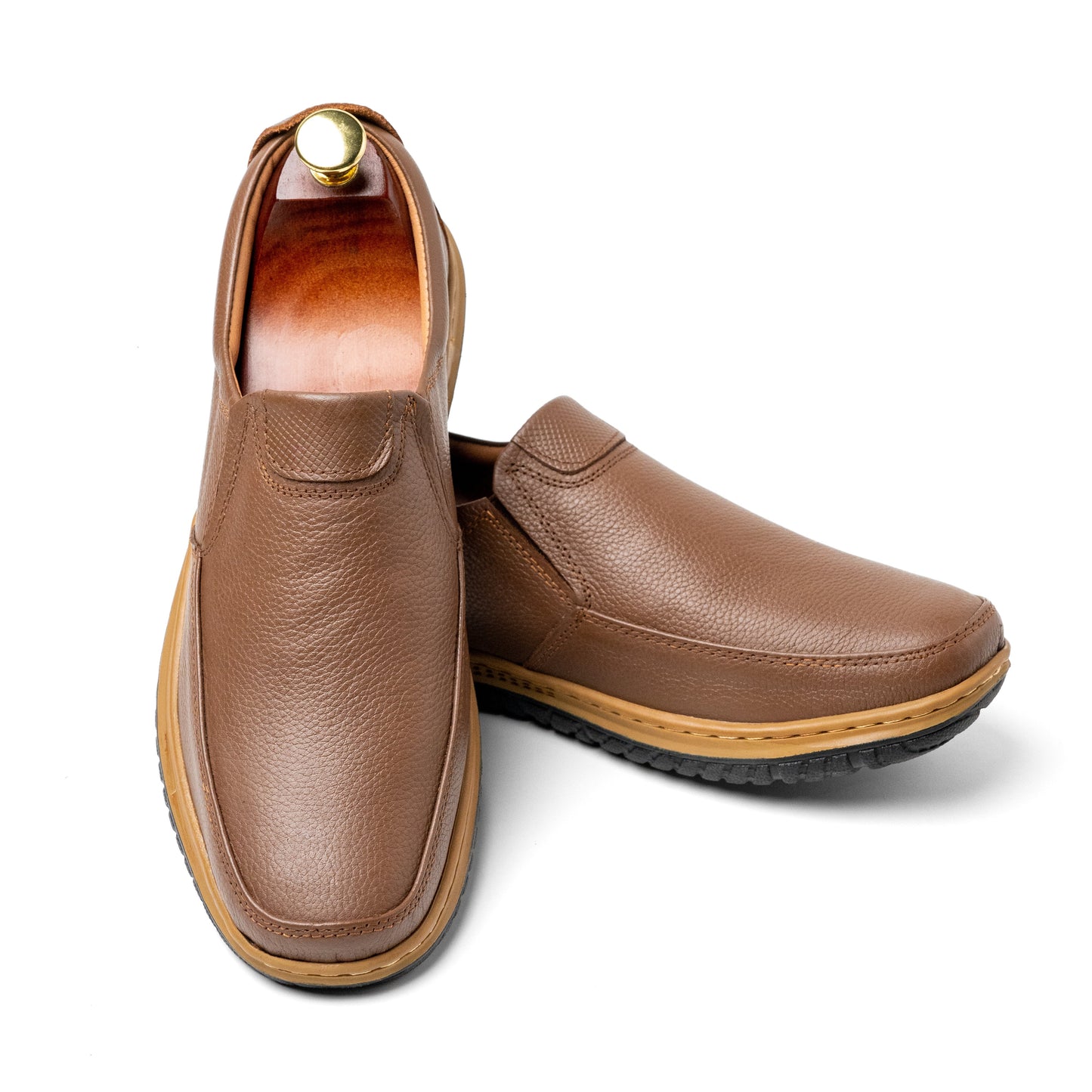 MADDY Mustard Medicated Pure Leather Shoes